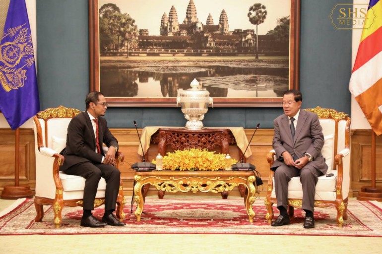 សម្ដេច​តេជោ ហ៊ុន សែន អនុញ្ញាត​ឱ្យ​ឯកឧត្តម Marcos dos Reis da Costa ឯកអគ្គរដ្ឋទូត​នៃ​សាធារណរដ្ឋ​ប្រជាធិបតេយ្យ​ទីម័​រឡេ​ស្តេ​ថ្មី​ប្រចាំ​កម្ពុជា ចូលជួប​សម្តែង​ការគួរសម​